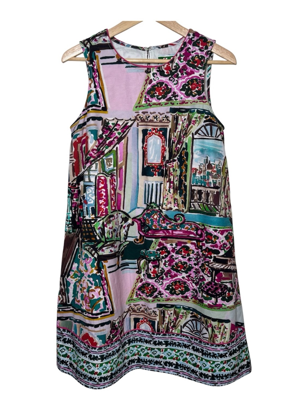 Anthropologie Dress Women Size Small A Line Shift Coquette Artsy Parisian Event